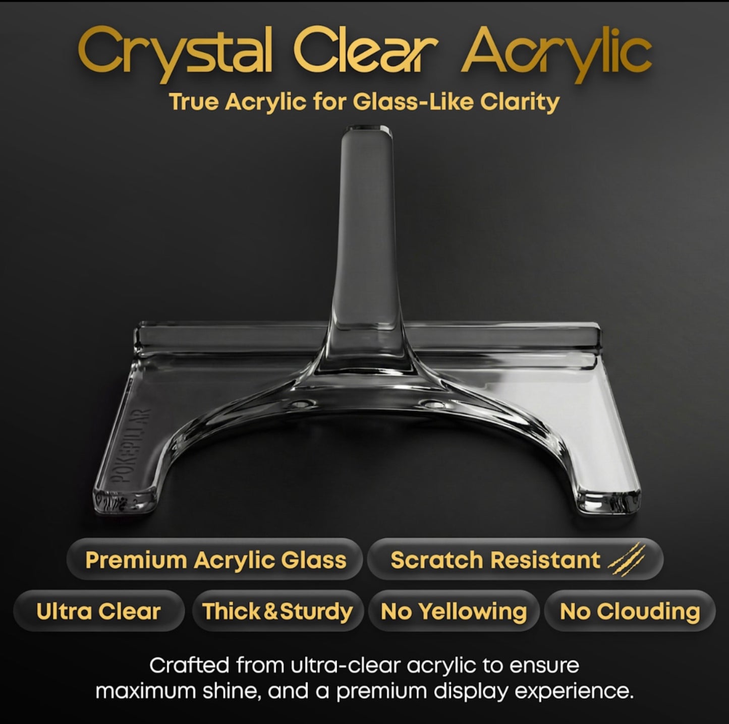 The PillarStand - Universal Acrylic Card Stand