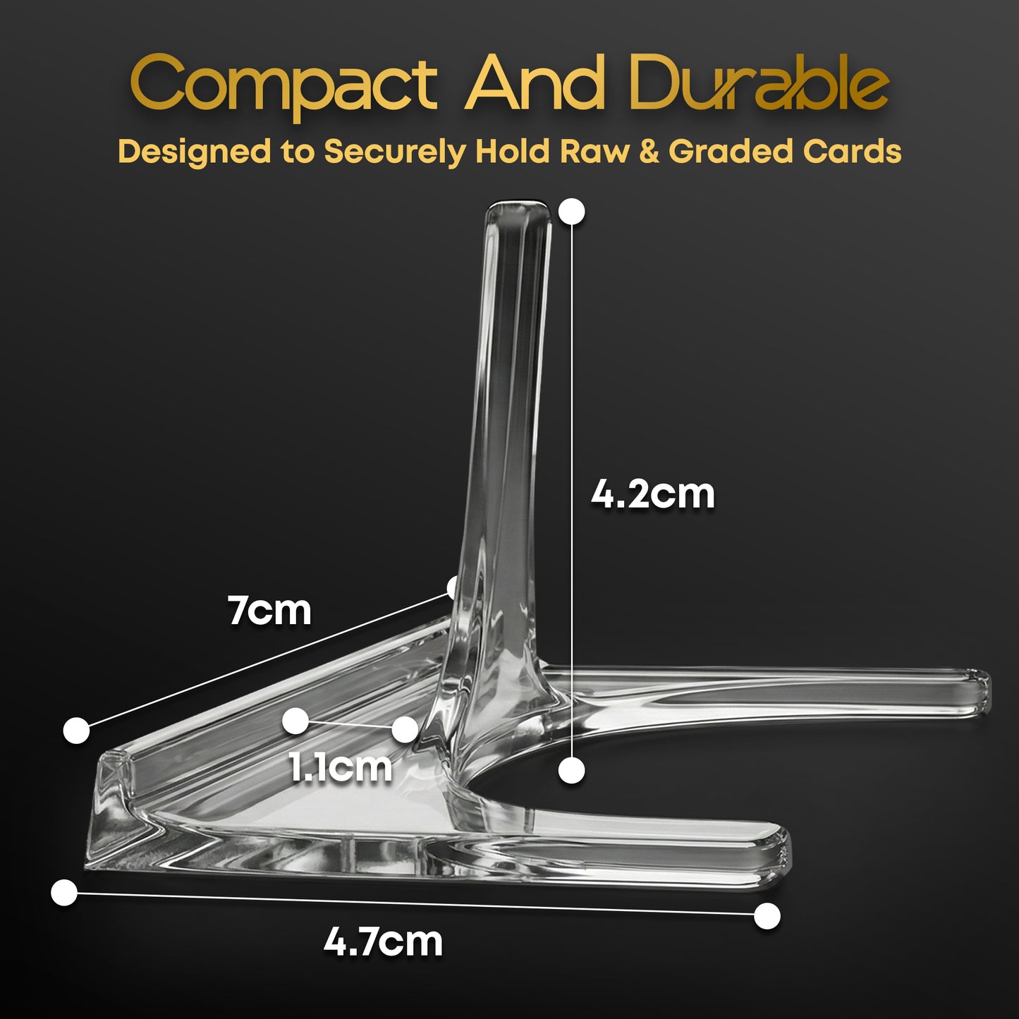 The PillarStand - Universal Acrylic Card Stand